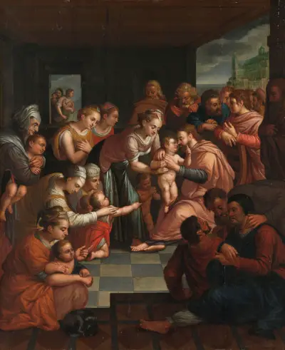Christ Blessing the Children (Christus zegent de kinderen) Artemisia Gentileschi